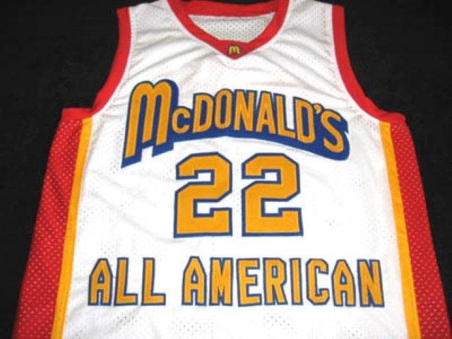 Carmelo Anthony Jersey #22 McDonald's All American Basketball White by My store basketball