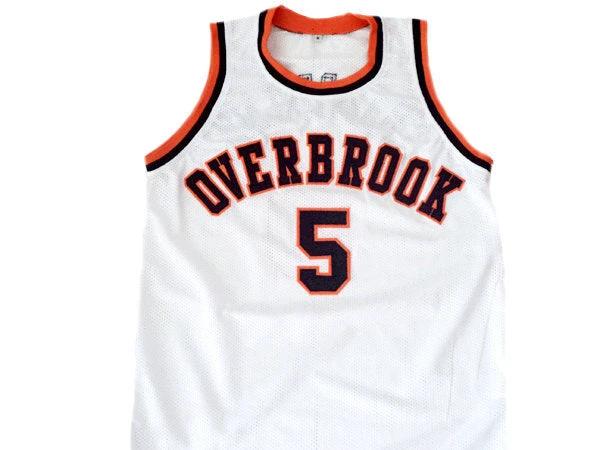 Wilt Chamberlain Jersey #5 Overbrook High School Basketball White by My store basketball