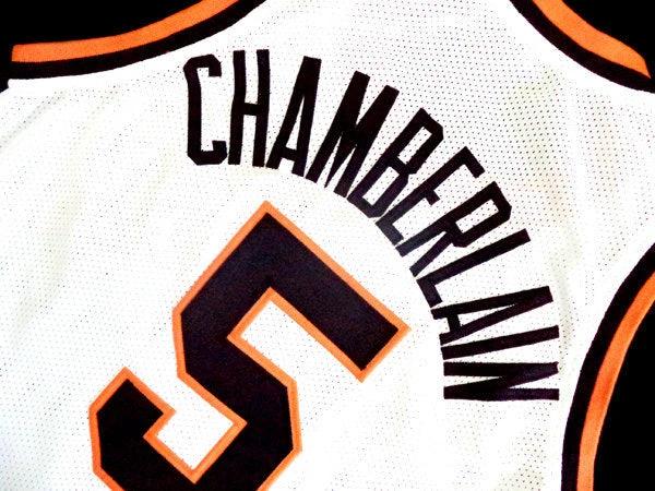 Wilt Chamberlain Jersey #5 Overbrook High School Basketball White by My store basketball