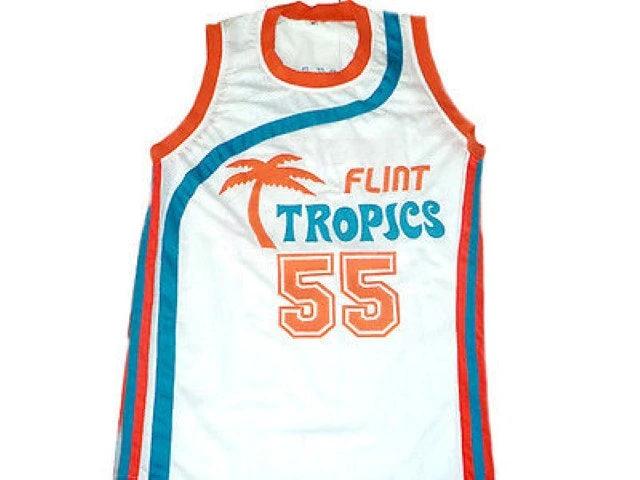 Vakidis Jersey #55 Flint Tropics Semi Pro Movie Basketball White by My store basketball