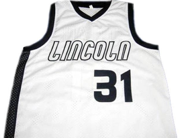 Sebastian Telfair Jersey #31 Lincoln High School Basketball White by My store basketball