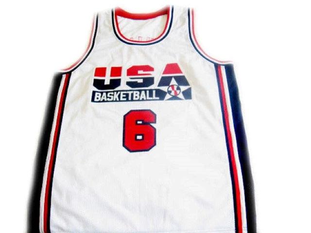 Patrick Ewing Jersey #6 Team Usa Basketball White by My store basketball
