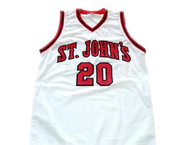 Chris Mullin Jersey #20 St John's University Basketball White by My store basketball