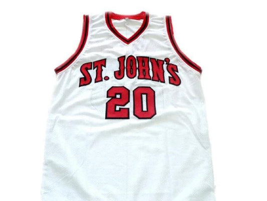 Chris Mullin Jersey #20 St John's University Basketball White by My store basketball