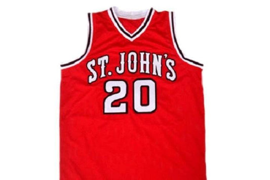 Chris Mullin Jersey #20 St John's University New Basketball Red by My store basketball