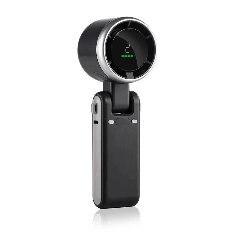 Foldable Handheld Turbo Fan with Digital Display by BowLift