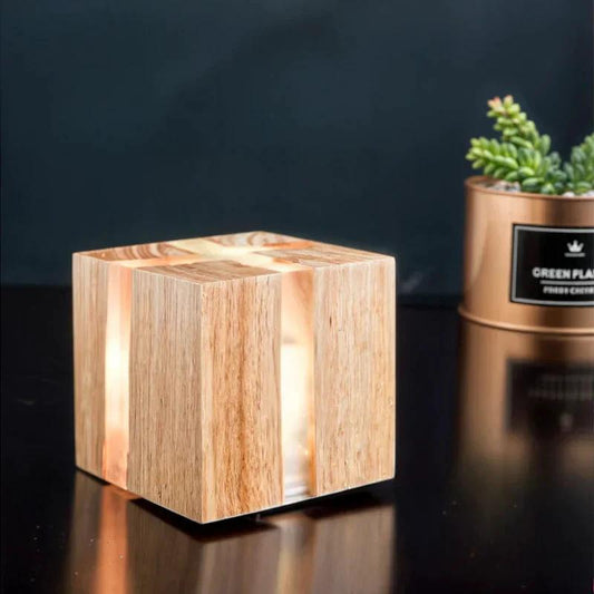 CrackLumen - Unique rustic cracked table lamp Bowlift by Bowlift