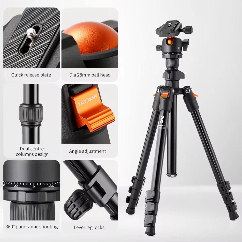Camera Tripods – Lightweight Tripod for Phone and Camera, 187cm/73.6in, Great Travel Tripods by BowLift