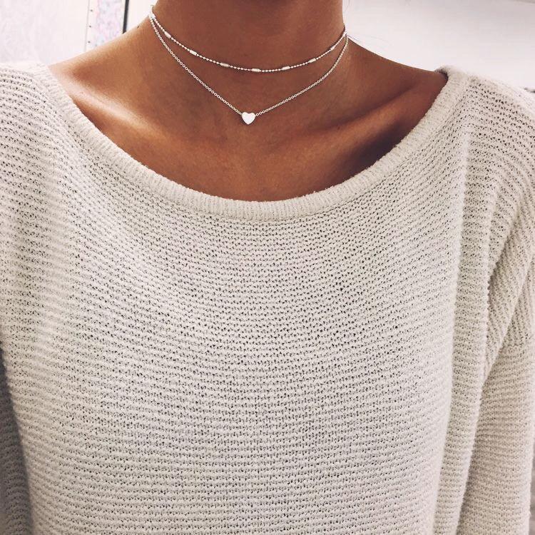 Simple Heart Choker by Bowlift