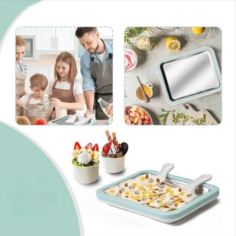 Stainless Steel Ice Cream Roll Maker for Home by BowLift