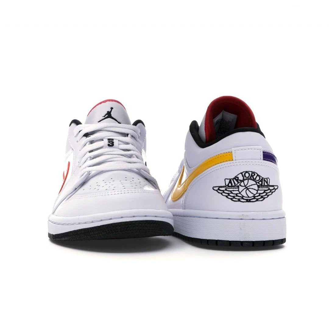 Air Jordan 1 Low White Multi-Color Red Yellow by Air Jordan