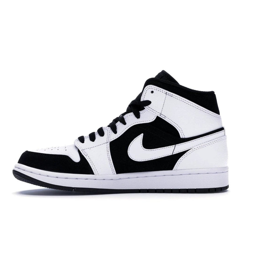 Air Jordan 1 Mid White Black by Air Jordan