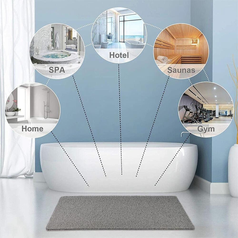 Safe Shower Mat | Non-Slip & Soft On Feet by Casa & Beyond
