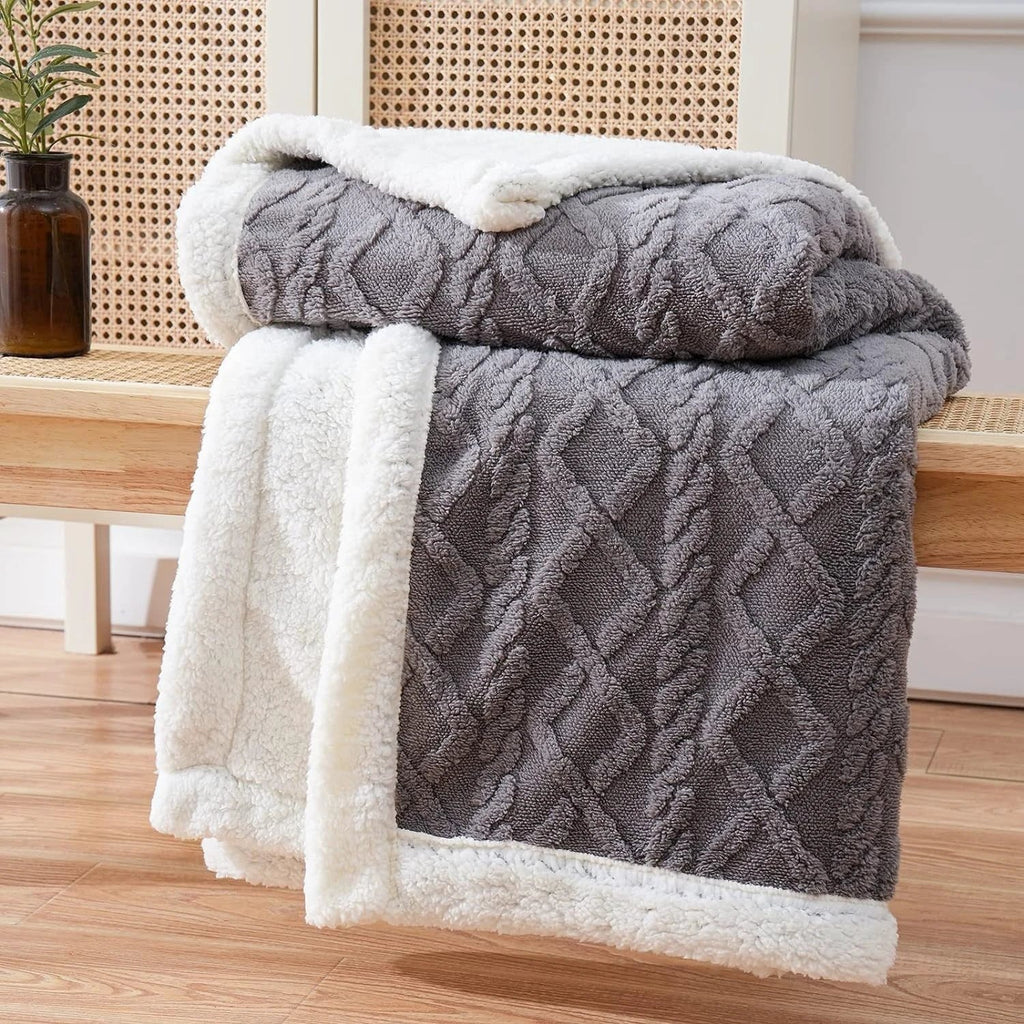 Snuggle Sherpa Blanket by Casa & Beyond