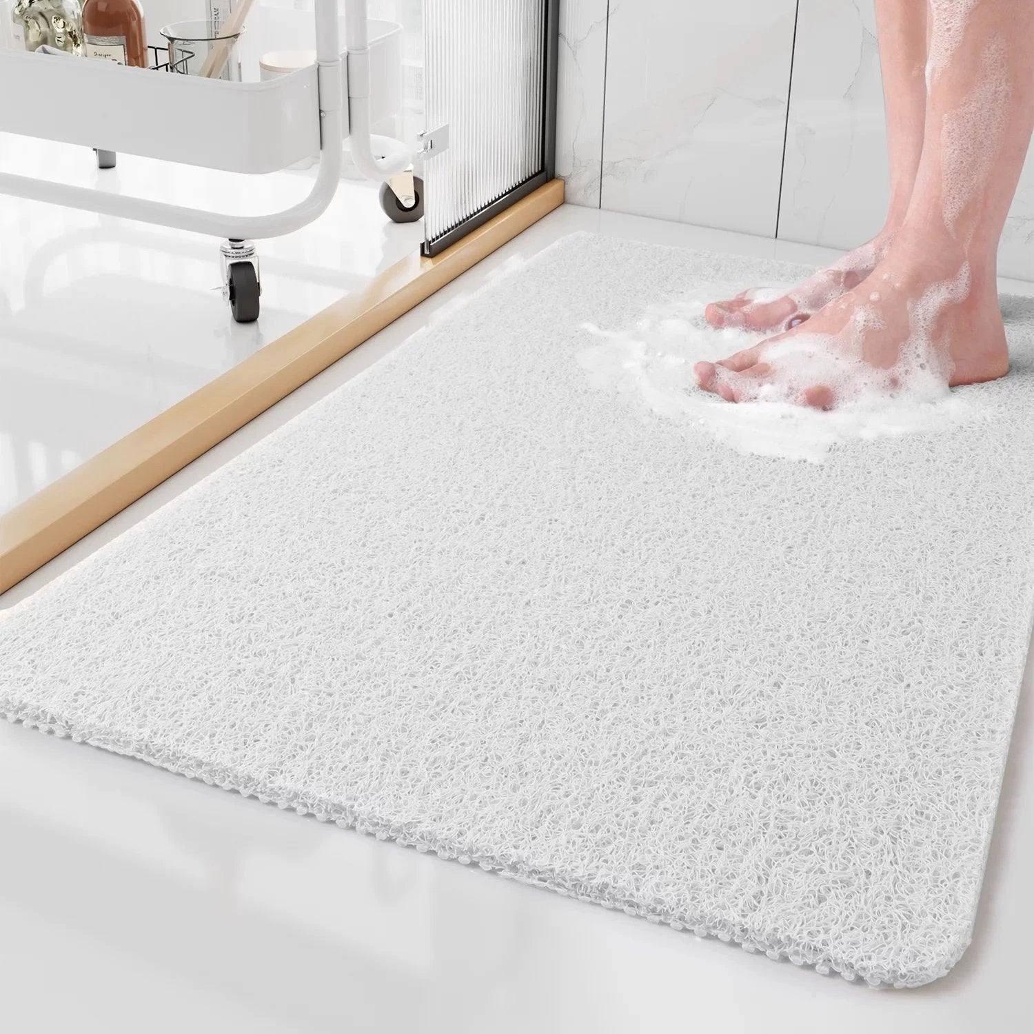 Safe Shower Mat | Non-Slip & Soft On Feet by Casa & Beyond