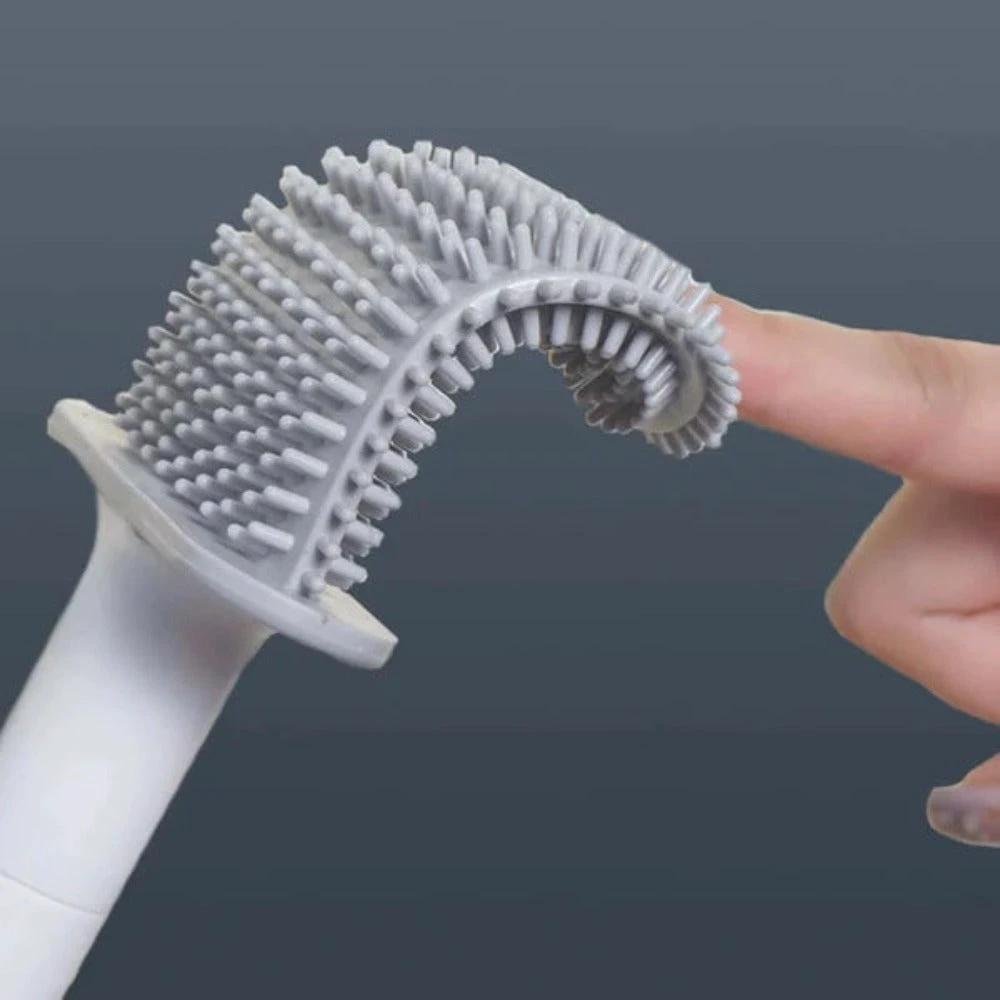 Clean Silicone Toilet Brush by Casa & Beyond