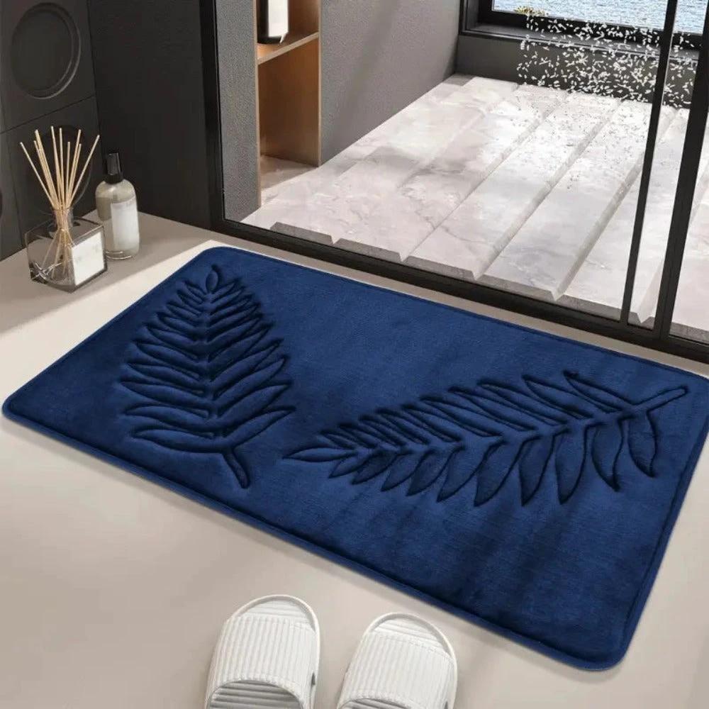 Lush Leaf Comfort Bath Mat Set - 2Pcs by Casa & Beyond