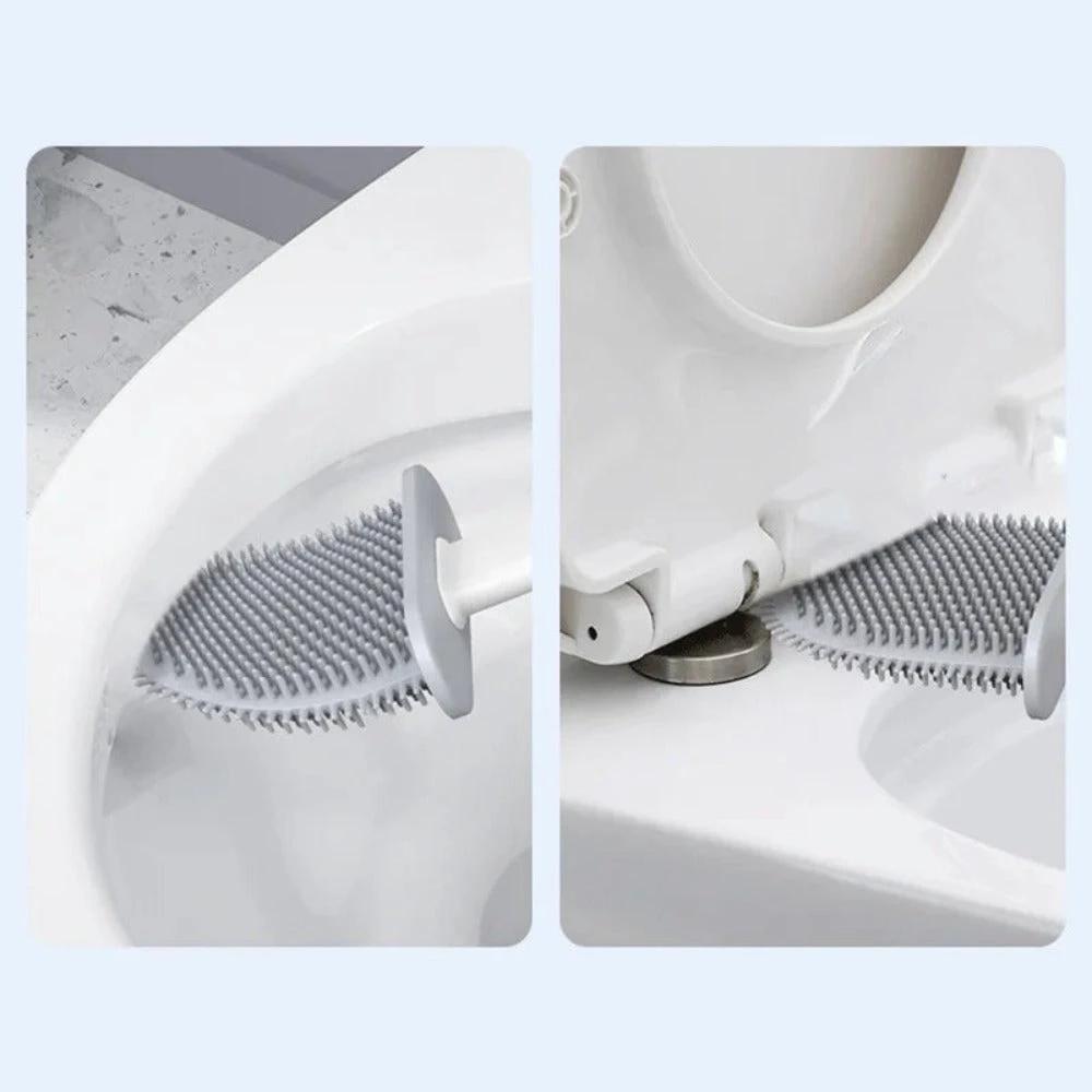 Clean Silicone Toilet Brush by Casa & Beyond