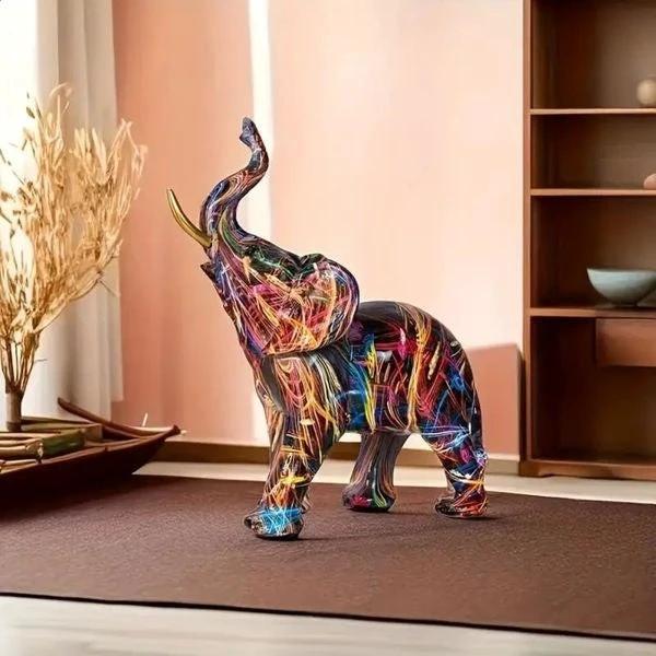 Artistic Elephant Graffiti Figurine by Casa & Beyond