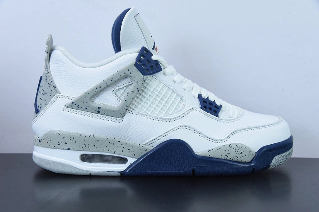 Air Jordan 4 Retro White Midnight Navy by Air Jordan
