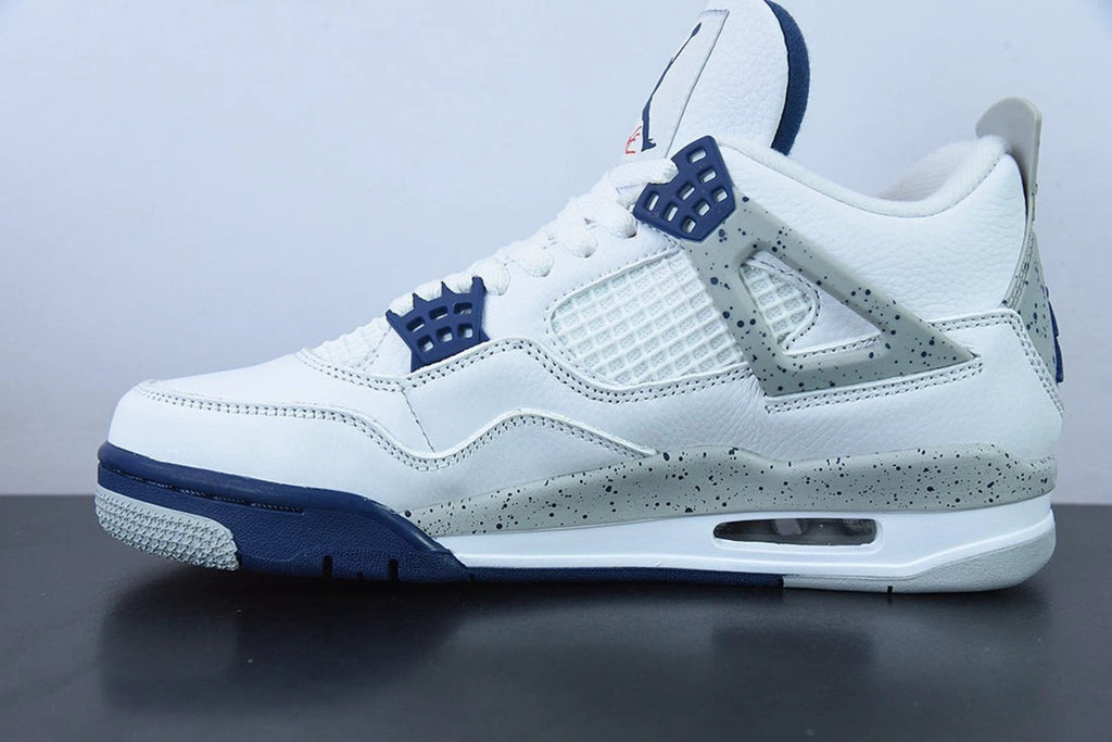 Air Jordan 4 Retro White Midnight Navy by Air Jordan