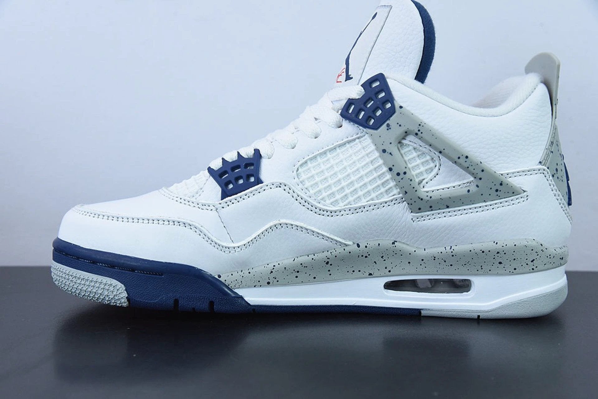 Air Jordan 4 Retro White Midnight Navy by Air Jordan