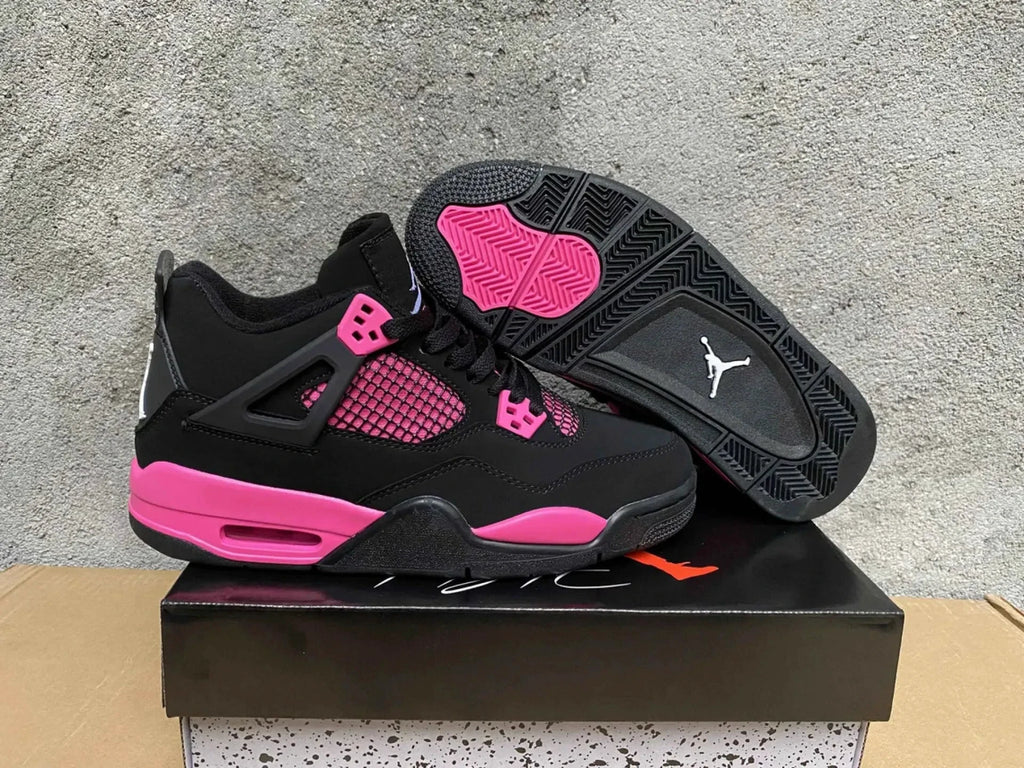 Air Jordan 4 Pink Thunder Black Pink Noir Rose by Air Jordan