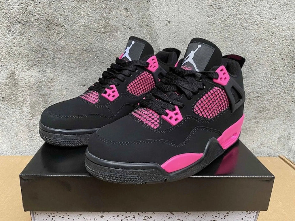 Air Jordan 4 Pink Thunder Black Pink Noir Rose by Air Jordan