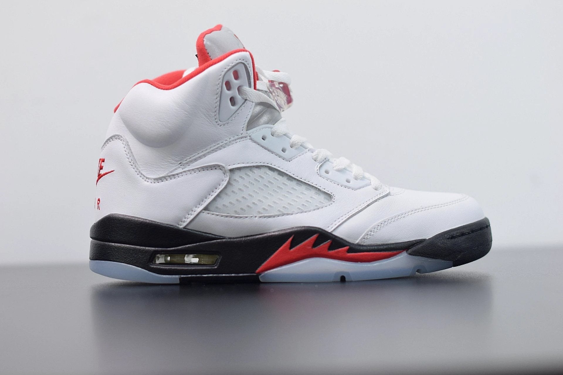 Air Jordan 5 Retro Fire Red Silver Tongue by Air Jordan