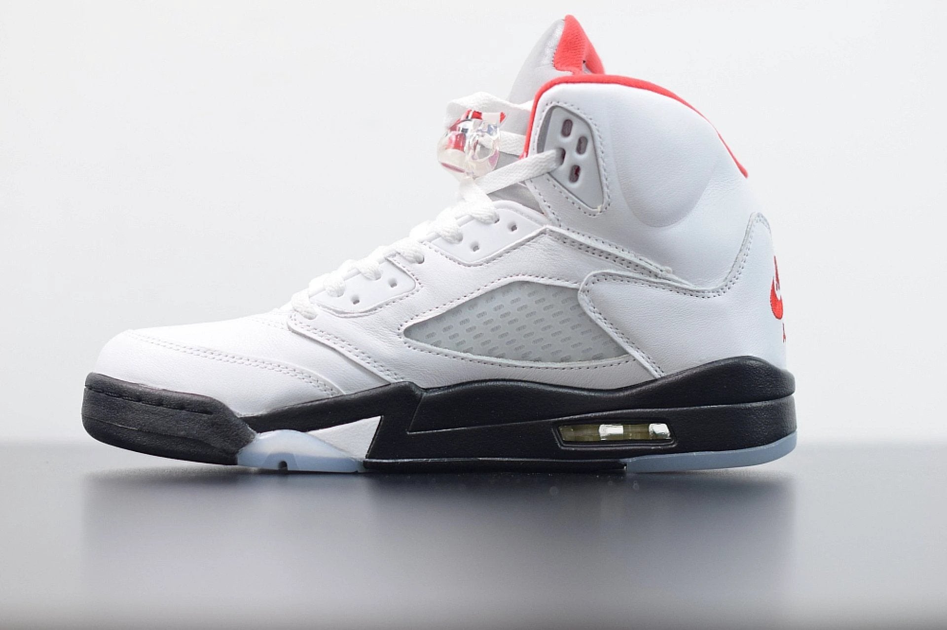 Air Jordan 5 Retro Fire Red Silver Tongue by Air Jordan