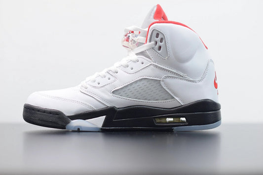 Air Jordan 5 Retro Fire Red Silver Tongue by Air Jordan