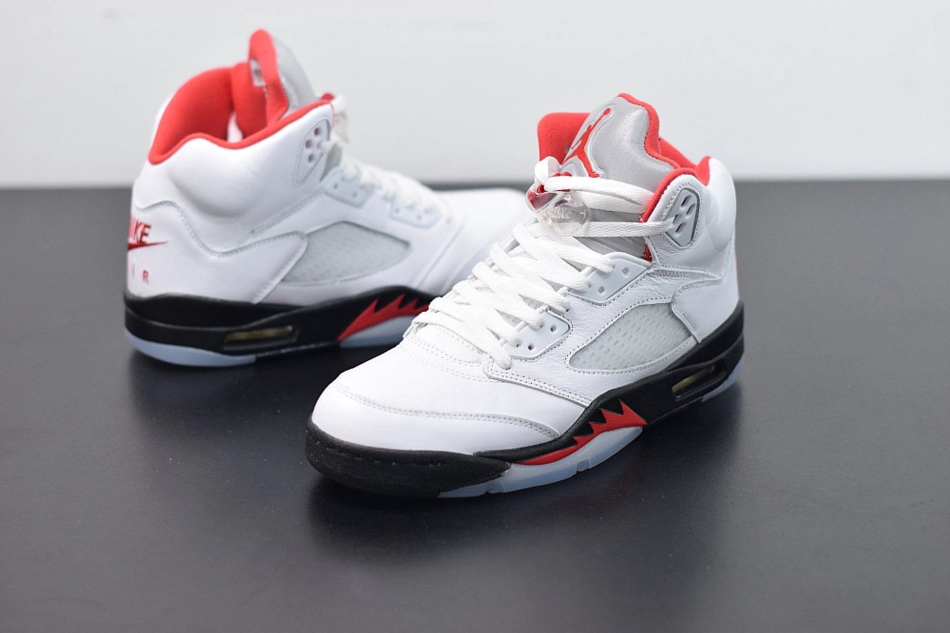 Air Jordan 5 Retro Fire Red Silver Tongue by Air Jordan