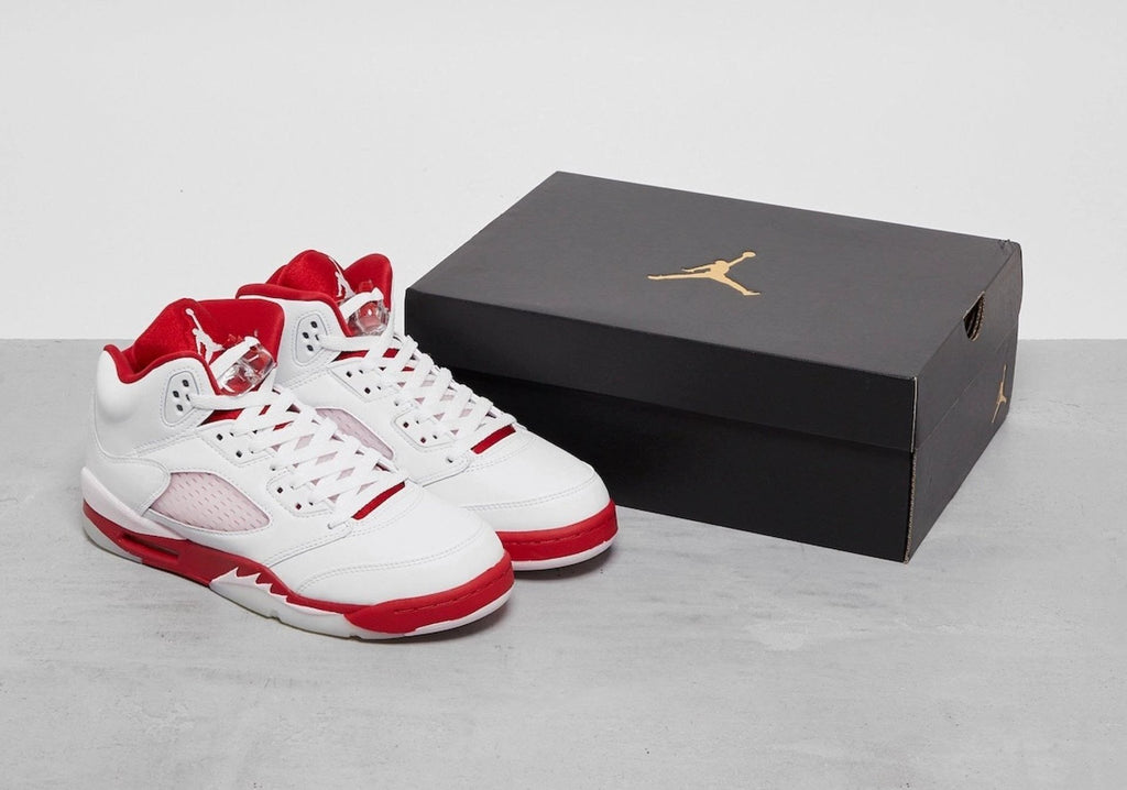 Air Jordan 5 Retro White Pink Red by Air Jordan