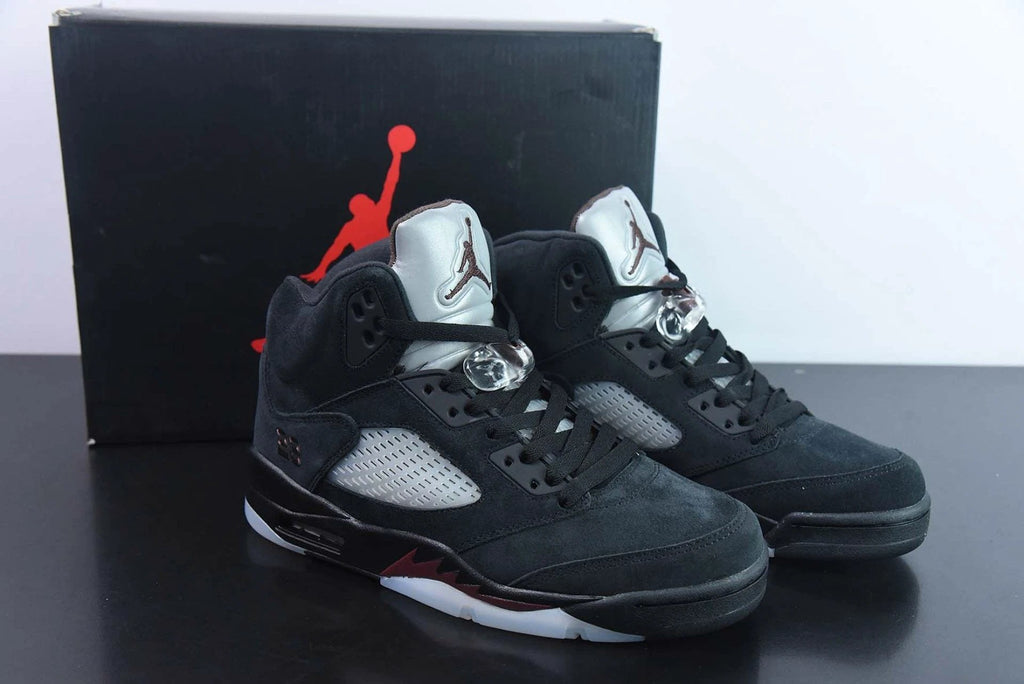 A Ma Maniére X Air Jordan 5 Black Burgundy Crush Pale Ivory by Air Jordan
