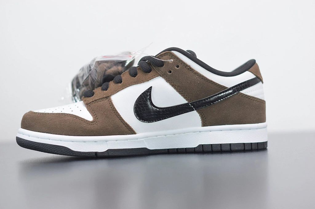 SB Dunk Low White Black Trail End Brown by Air Jordan