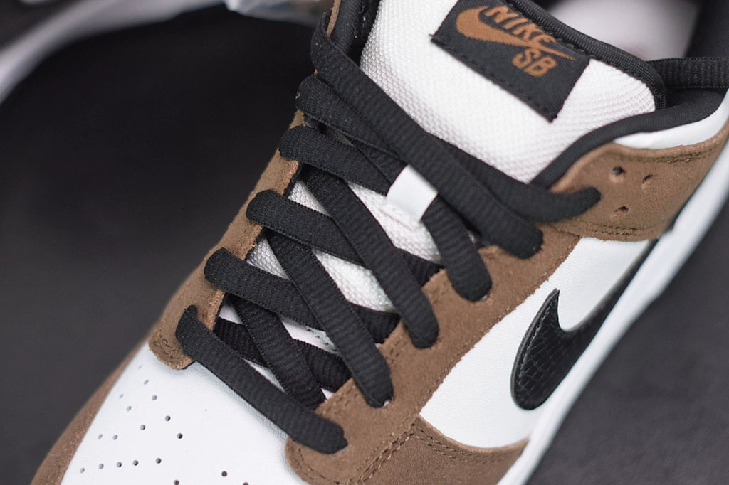 SB Dunk Low White Black Trail End Brown by Air Jordan