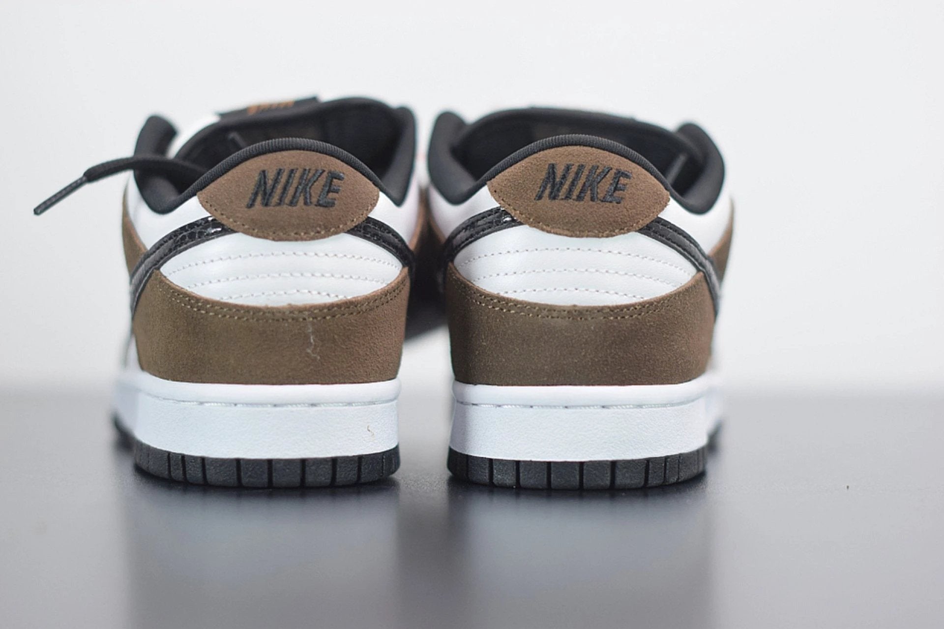 SB Dunk Low White Black Trail End Brown by Air Jordan