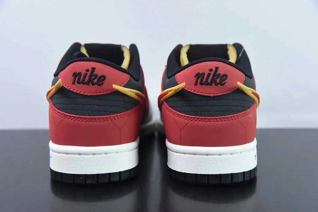 Saint Seiya x Nike Dunk Low Custom Red Black White by Air Jordan