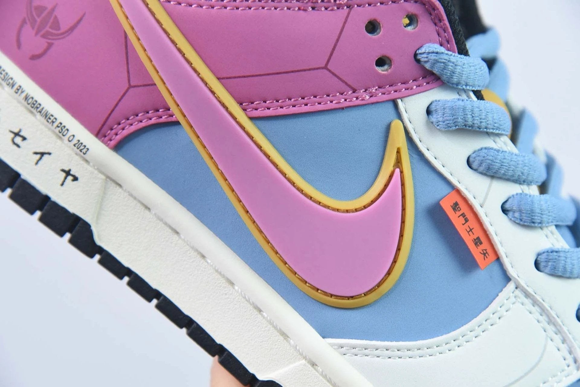 Saint Seiya x Nike Dunk Low Custom Purple Blue White by Air Jordan