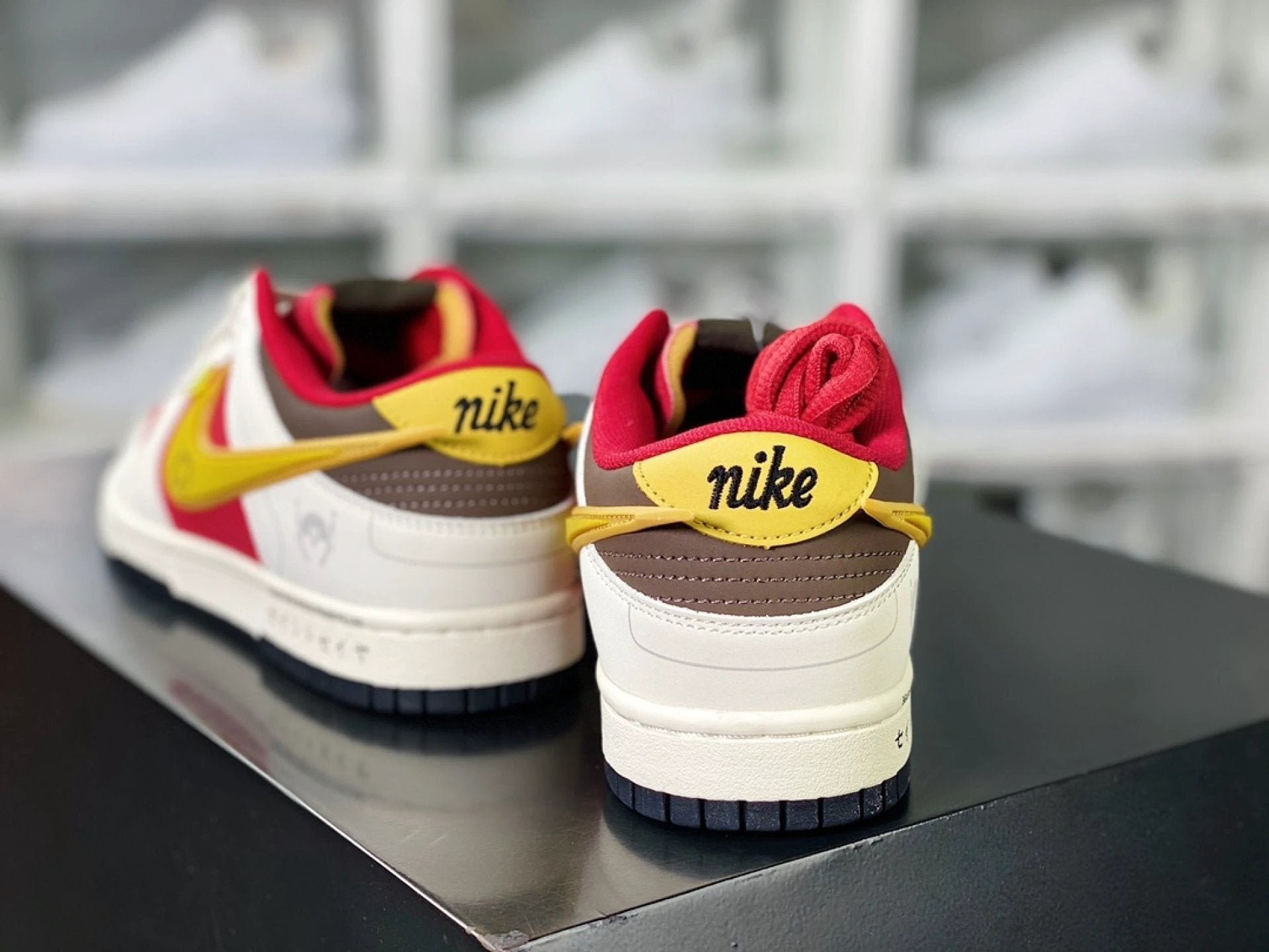 Saint Seiya x Nike Dunk Low Custom White Red Gold by Air Jordan