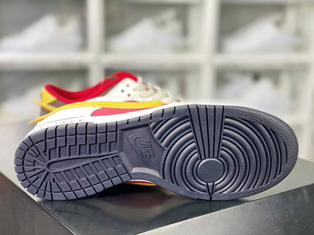 Saint Seiya x Nike Dunk Low Custom White Red Gold by Air Jordan