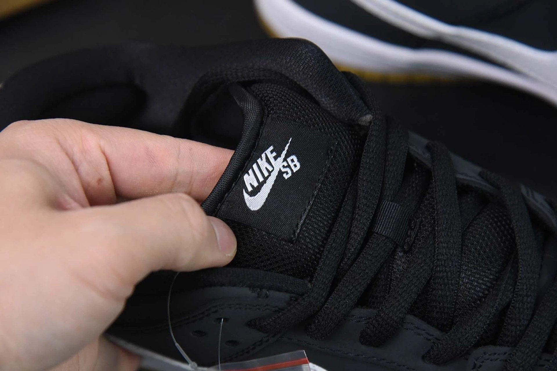 SB Dunk Low Orange Label Black White Gum by Air Jordan