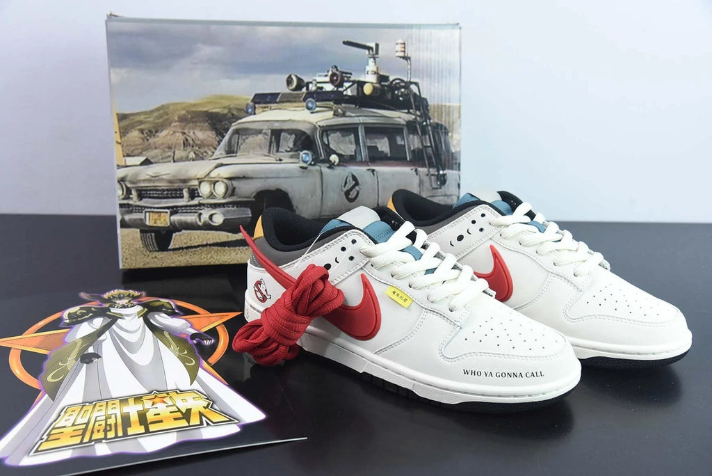 Ghostbusters x Nike Dunk Low Sail Red by Air Jordan