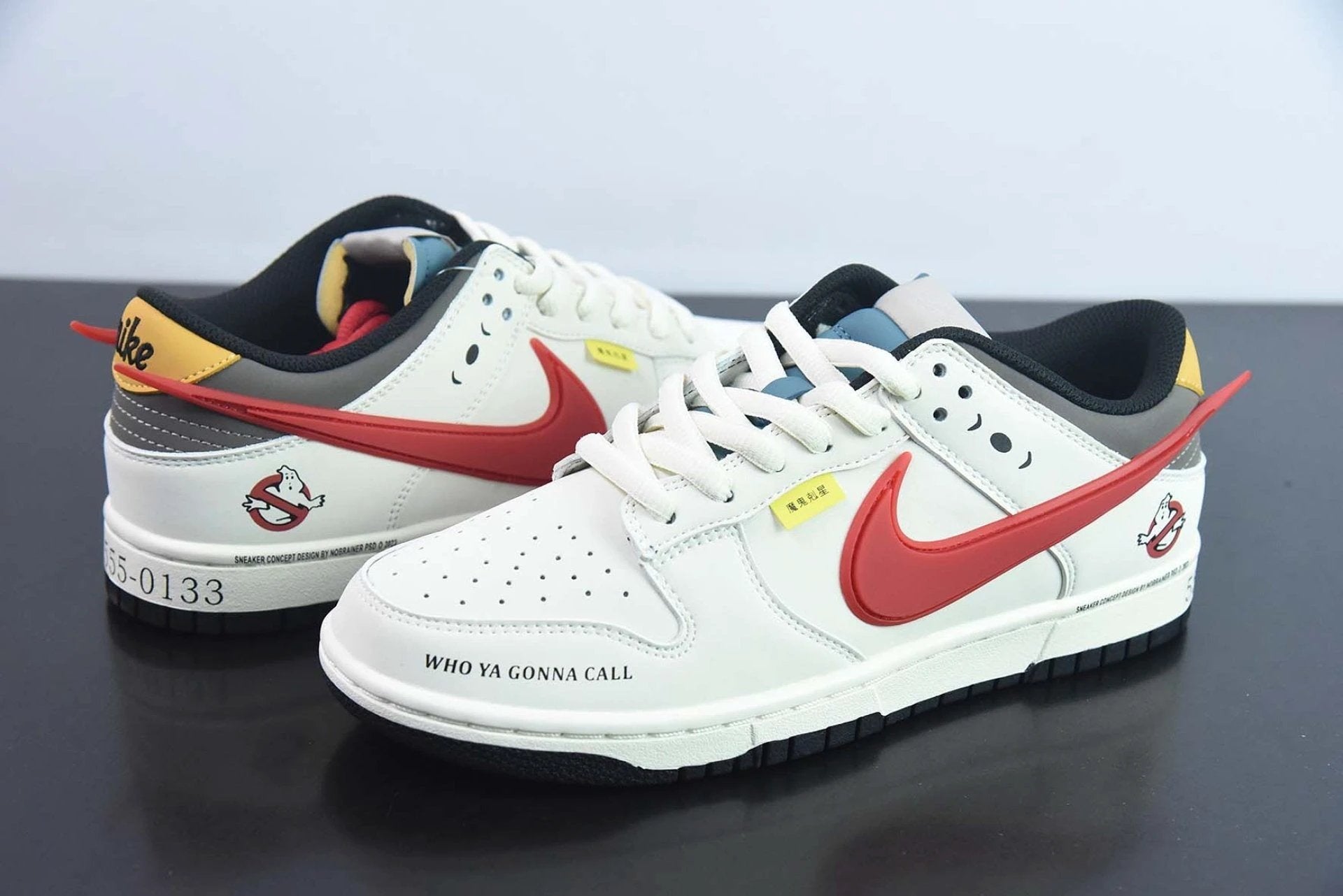 Ghostbusters x Nike Dunk Low Sail Red by Air Jordan