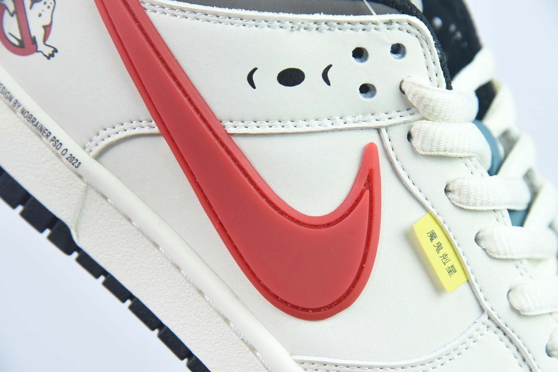 Ghostbusters x Nike Dunk Low Sail Red by Air Jordan