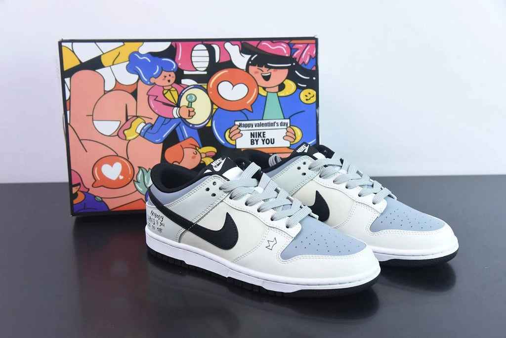 Custom Dunk Low White Blue Black by Air Jordan