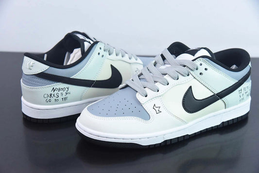 Custom Dunk Low White Blue Black by Air Jordan