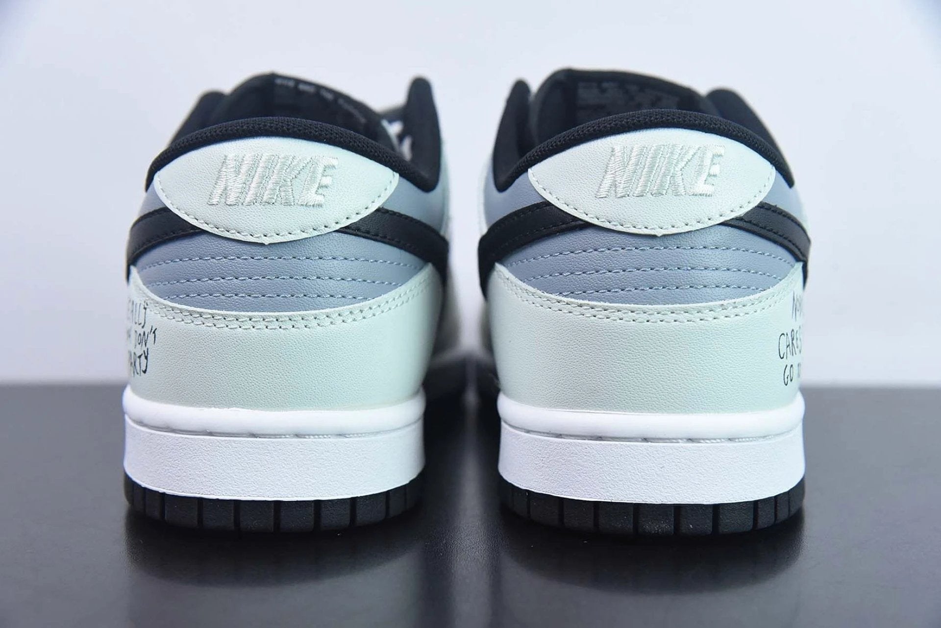 Custom Dunk Low White Blue Black by Air Jordan