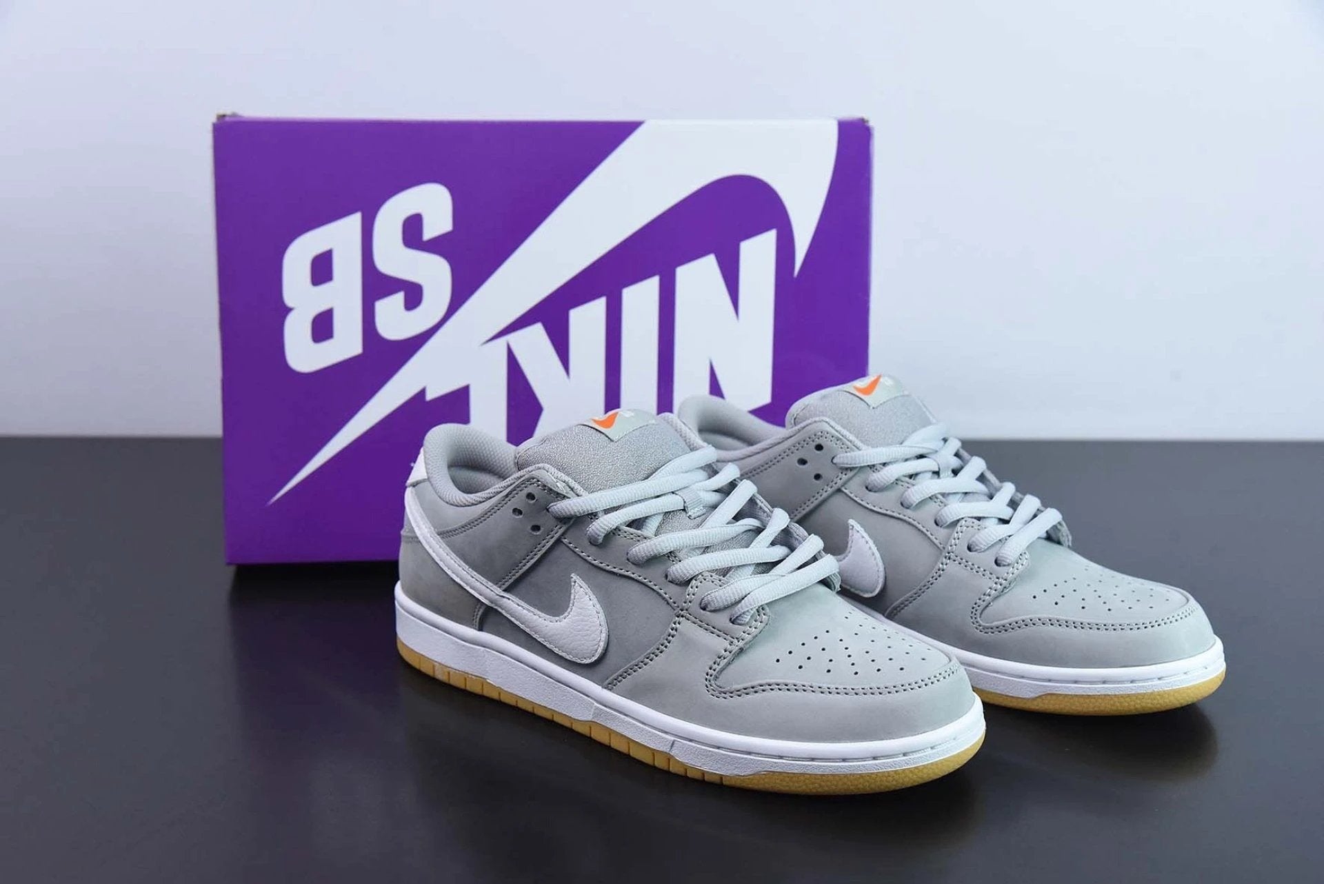 SB Dunk Low Pro ISO Orange Label Wolf Grey Gum by Air Jordan