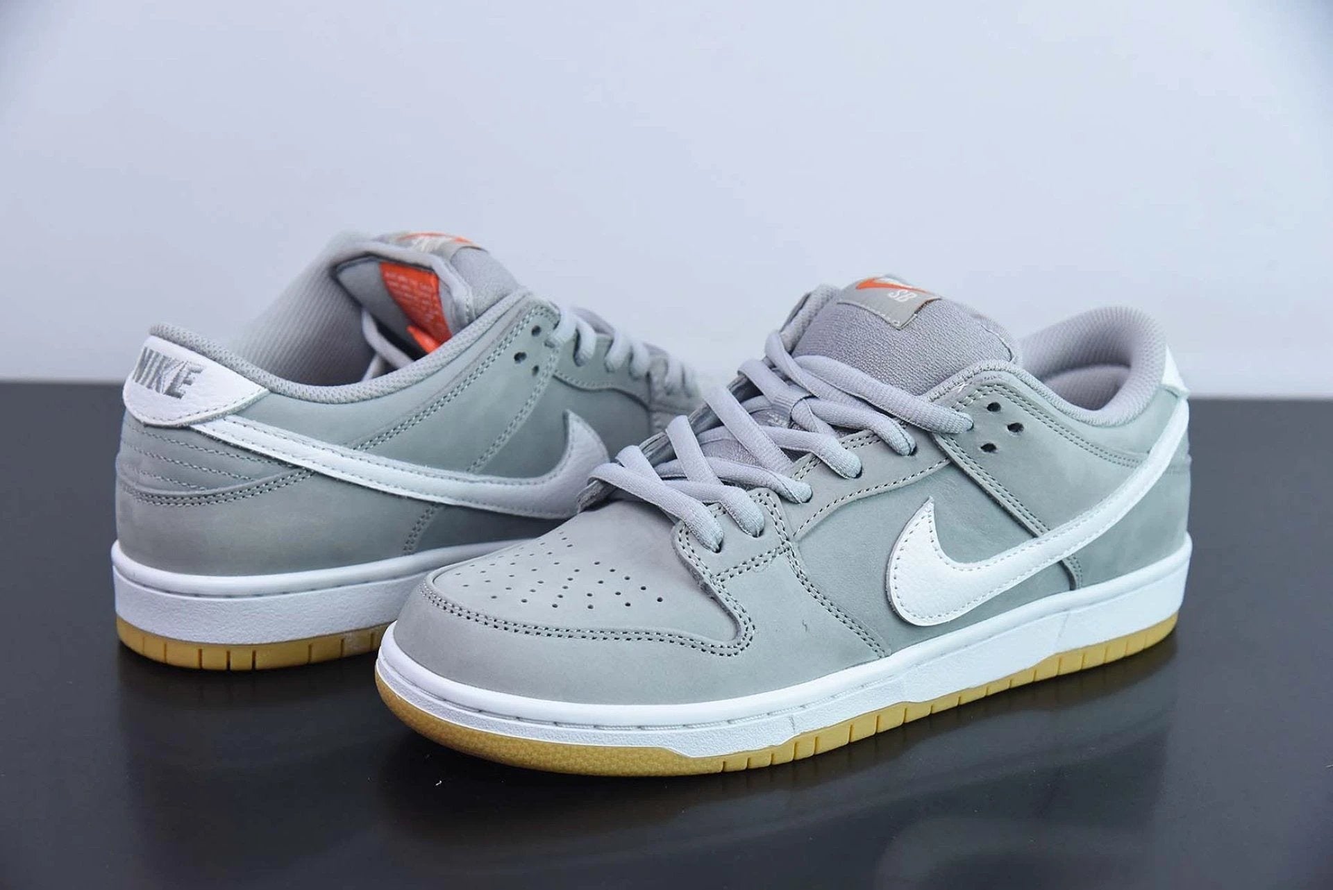 SB Dunk Low Pro ISO Orange Label Wolf Grey Gum by Air Jordan
